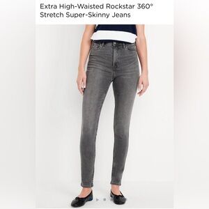 Extra High-Waisted Rockstar 360° Stretch Super-Skinny Jeans